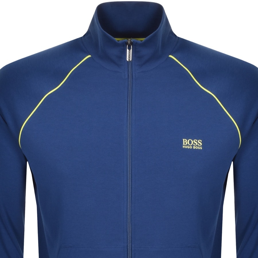 Alternative Image for ProductBOSS Bodywear Full Zip Sweatshirt Blue2
